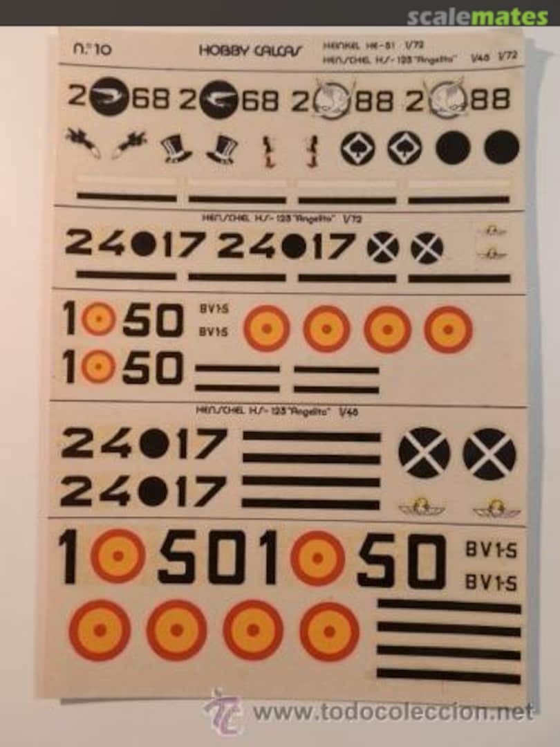 Boxart He 51, Hs 123 (& 1:48) 10 Hobby-Calcas Boxart He 51, Hs 123 (& 1:48) 10 Hobby-Calcas