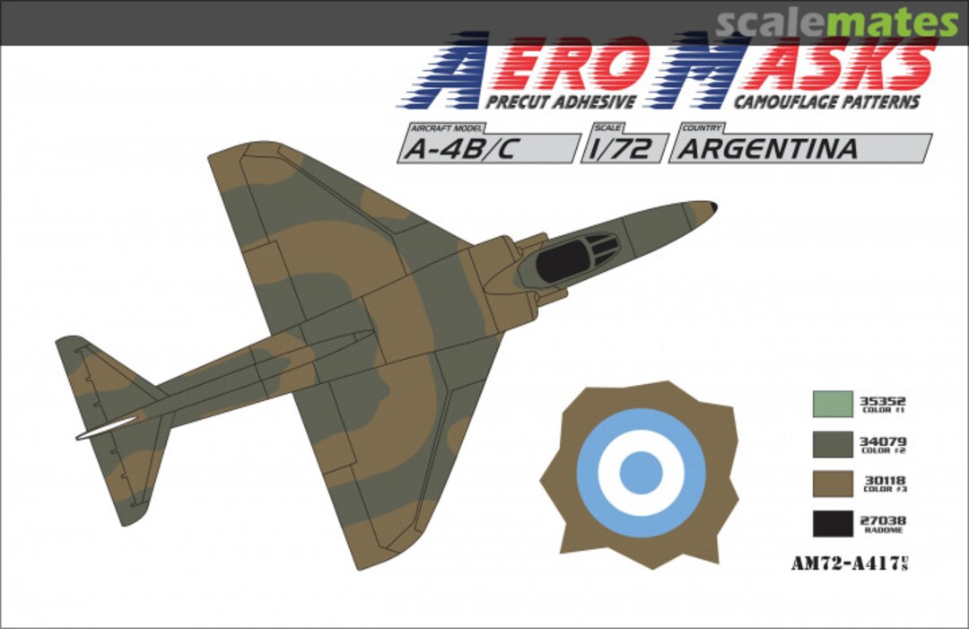Boxart A-4B/C Argentina AM72-A417 AeroMasks Boxart A-4B/C Argentina AM72-A417 AeroMasks