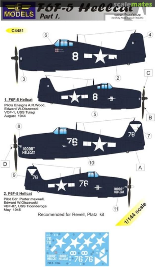 Boxart Grumman F6F-5 Hellcat part 1 C4481 LF Models