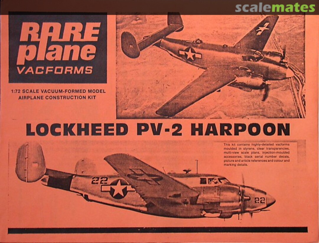 Boxart Lockheed PV-2 Harpoon RP06002 RarePlane Boxart Lockheed PV-2 Harpoon RP06002 RarePlane