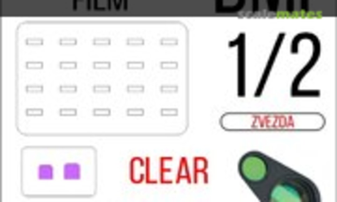 1:35 BMP-1/2 holographic film (clear) (SX-Art 36003) 36003