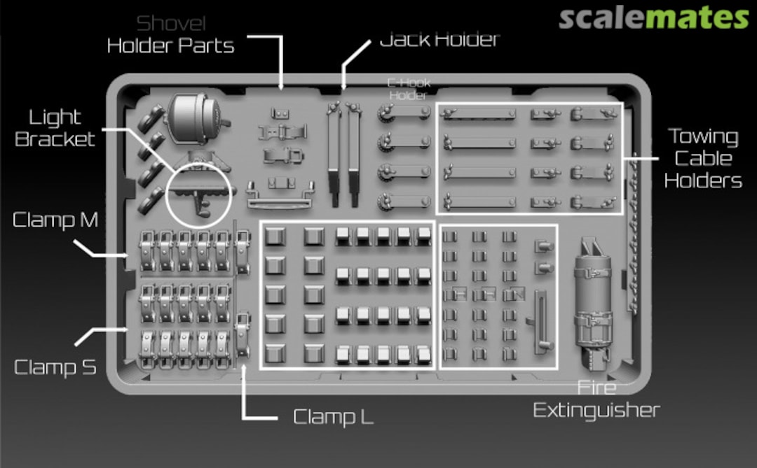 Boxart King Tiger Detail Set D35002 BSK Model