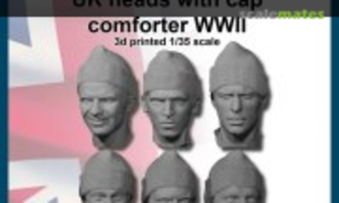 1:35 UK heads with cap comforter WWII (FC Model Trend 37270) 37270