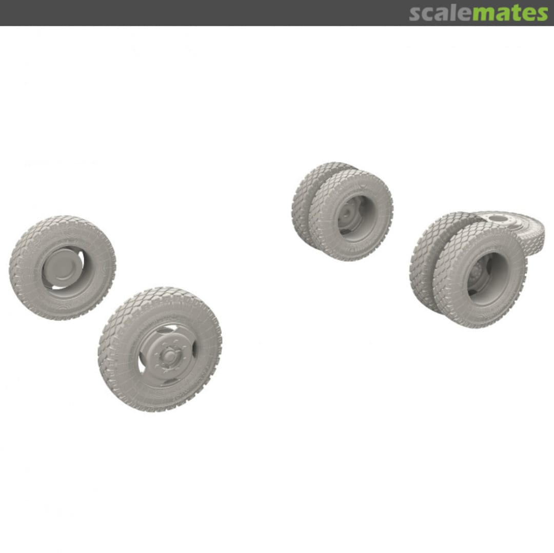 Boxart Zil-130 Wheels with a sinkage (7 pcs.) 35131 GE Models