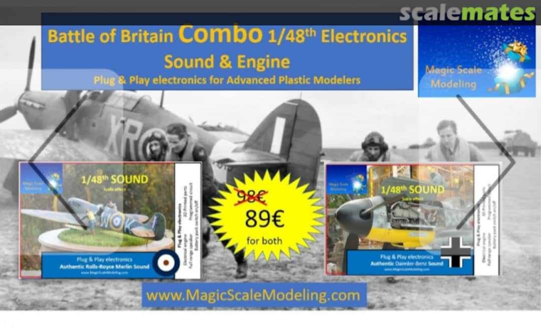 Boxart Daimler Benz and Rolls-Royce Merlin - Sound and Engines MSM-074 Magic Scale Modeling