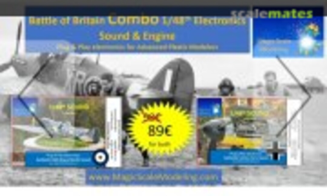 1:48 Daimler Benz and Rolls-Royce Merlin - Sound and Engines (Magic Scale Modeling MSM-074) MSM-074