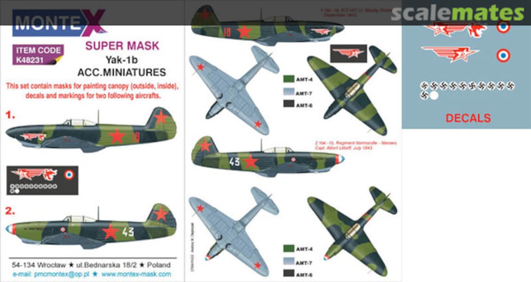 Boxart Yakovlev Yak-1b K48231 Montex Boxart Yakovlev Yak-1b K48231 Montex
