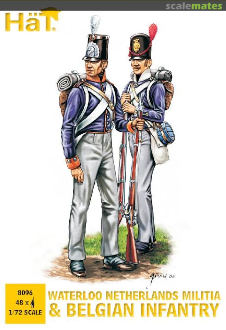 Boxart Netherlands Militia & Belgian Infantry 8096 HäT