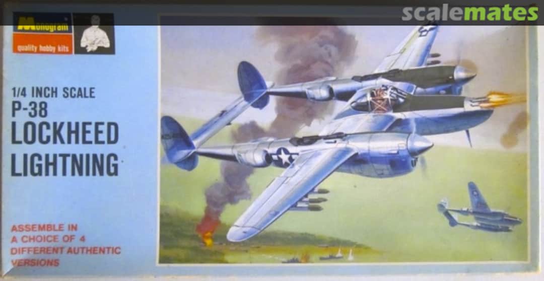 Boxart P-38 Lockheed Lightning PA97-200 Monogram Boxart P-38 Lockheed Lightning PA97-200 Monogram
