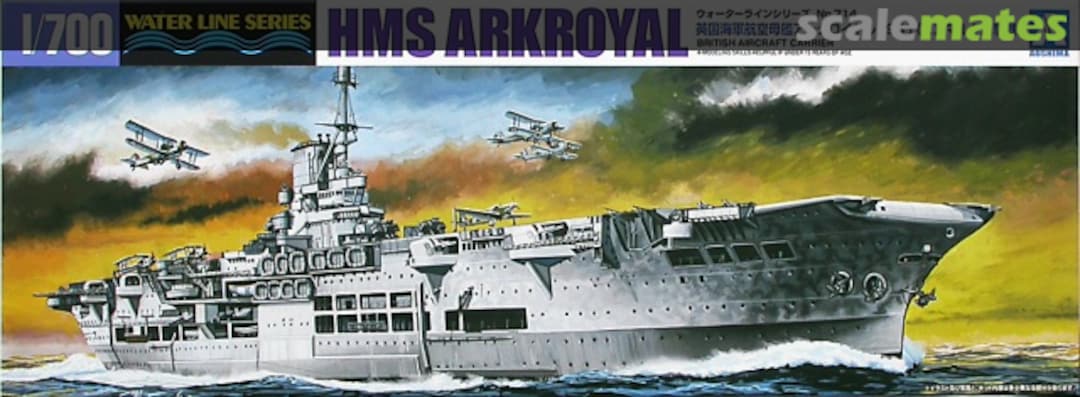 Boxart British Aircraft Carrier HMS Ark Royal (1941) 010181 Aoshima Boxart British Aircraft Carrier HMS Ark Royal (1941) 010181 Aoshima