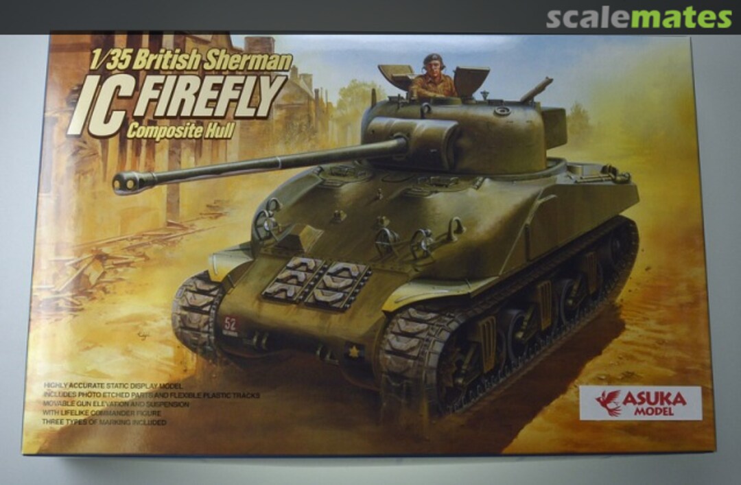 Boxart Sherman IC FIREFLY Composite Hull 35-027 ASUKA Model Boxart Sherman IC FIREFLY Composite Hull 35-027 ASUKA Model