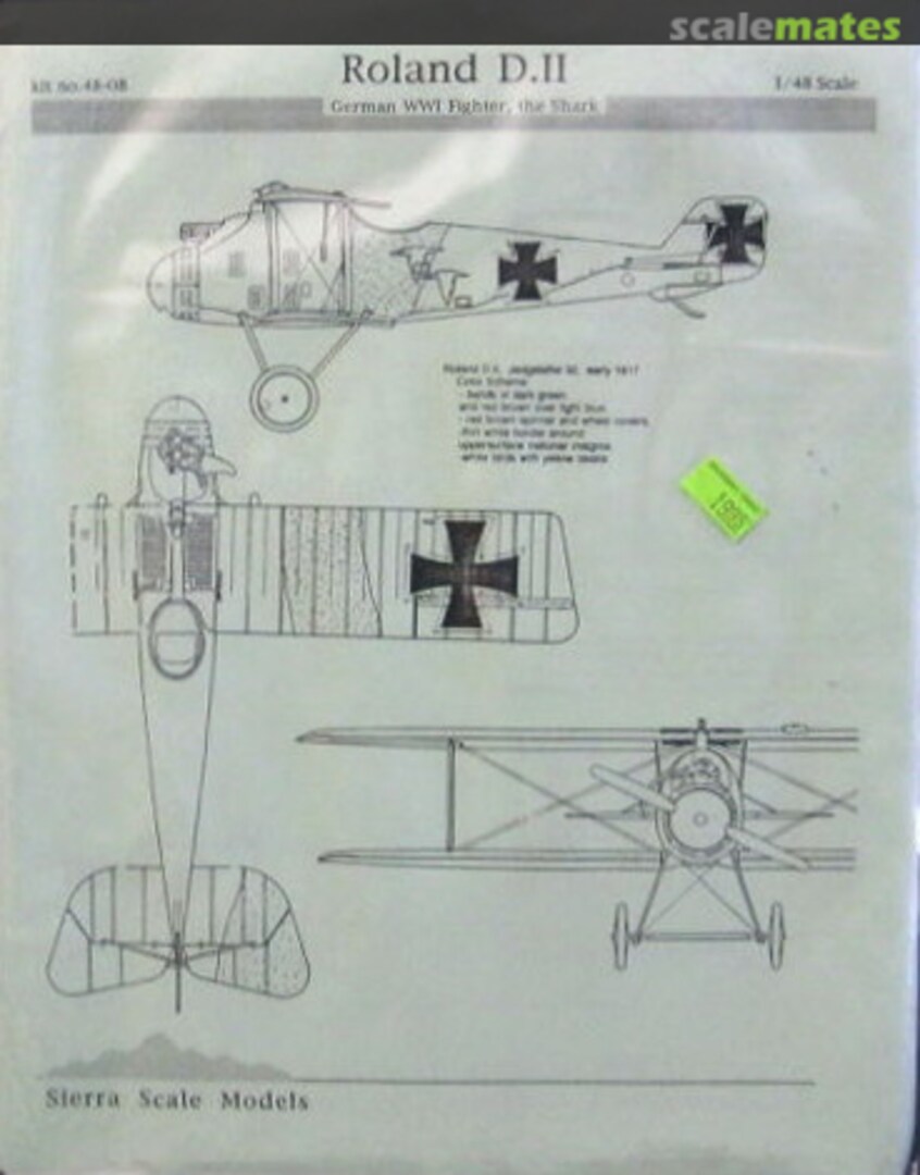 Boxart Roland D.II 48-08 Sierra Scale Models Boxart Roland D.II 48-08 Sierra Scale Models