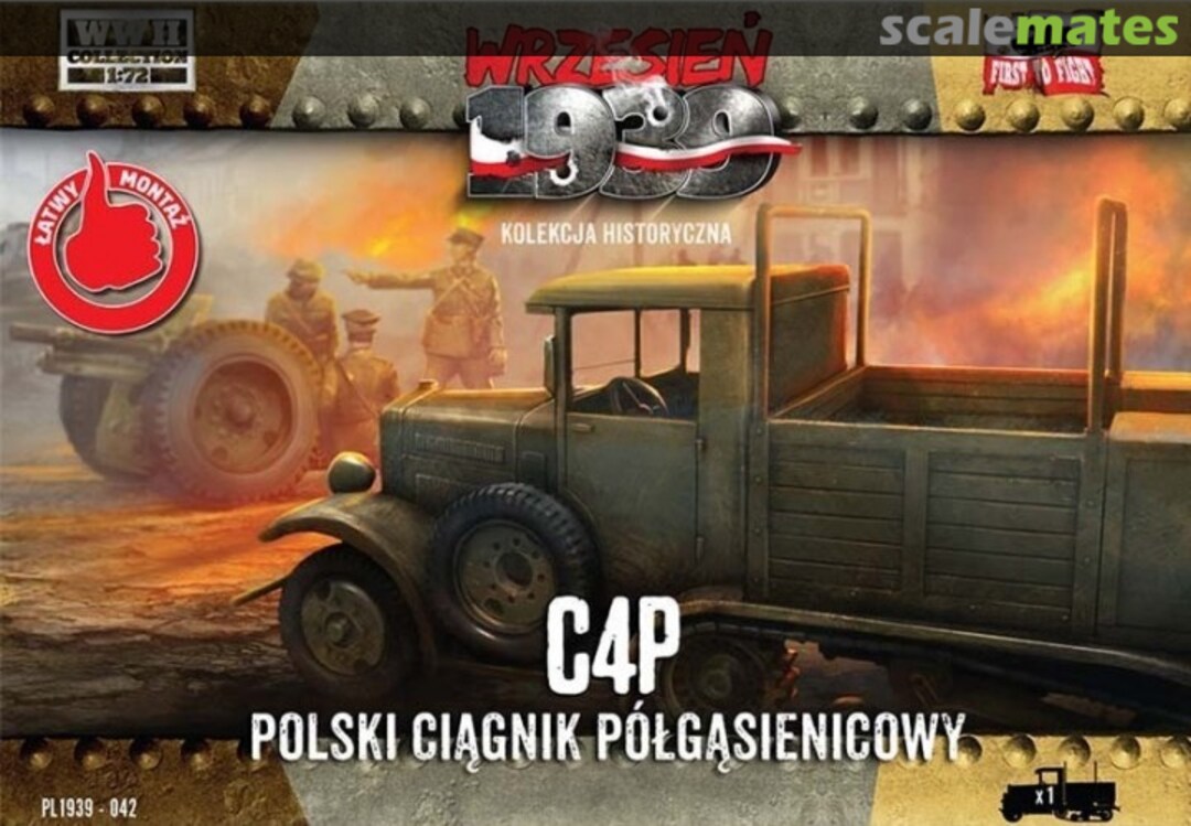 Boxart C4P half-track tractor PL1939-042 First to Fight Boxart C4P half-track tractor PL1939-042 First to Fight