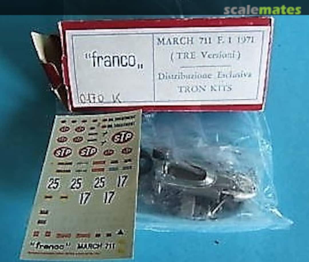 Boxart March 711 F1´71 1 Franco Boxart March 711 F1´71 1 Franco