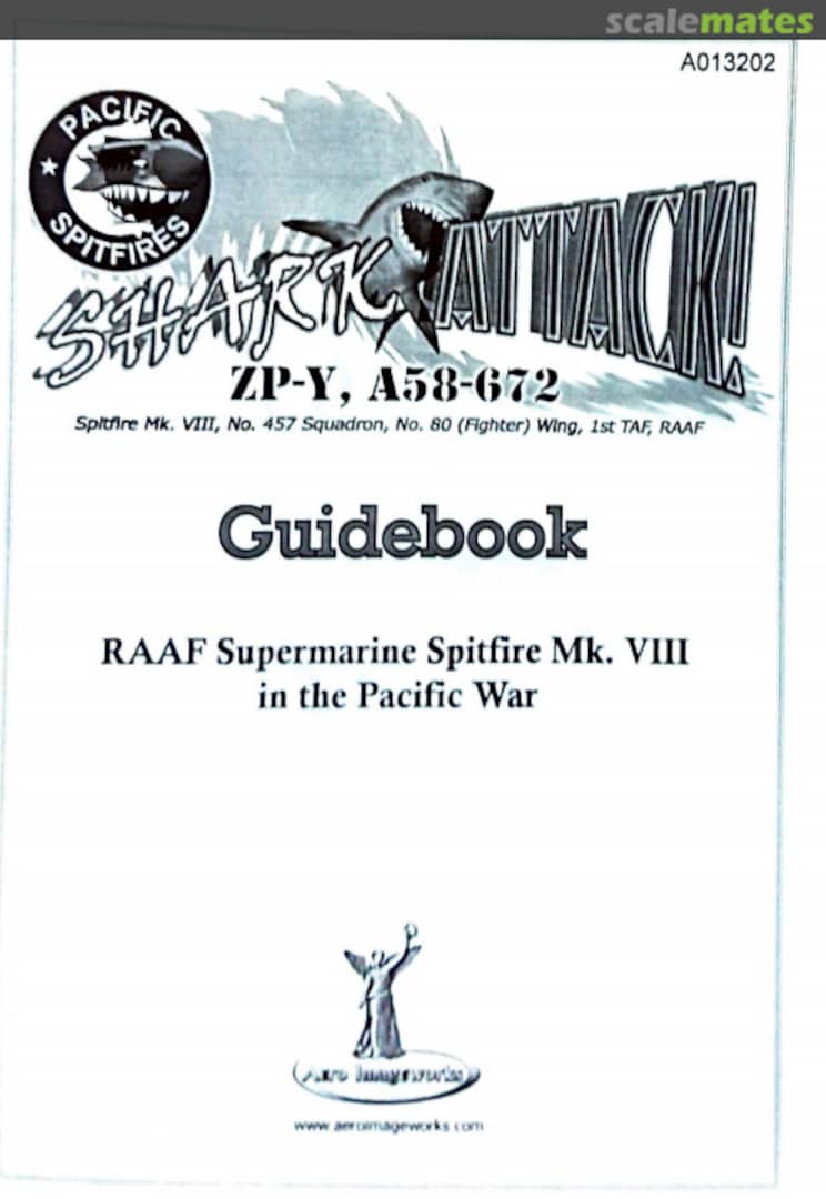 Boxart Pacific Spitfires Shark Attack! ZP-Y, A58-672 A013202 Aero Imageworks Boxart Pacific Spitfires Shark Attack! ZP-Y, A58-672 A013202 Aero Imageworks