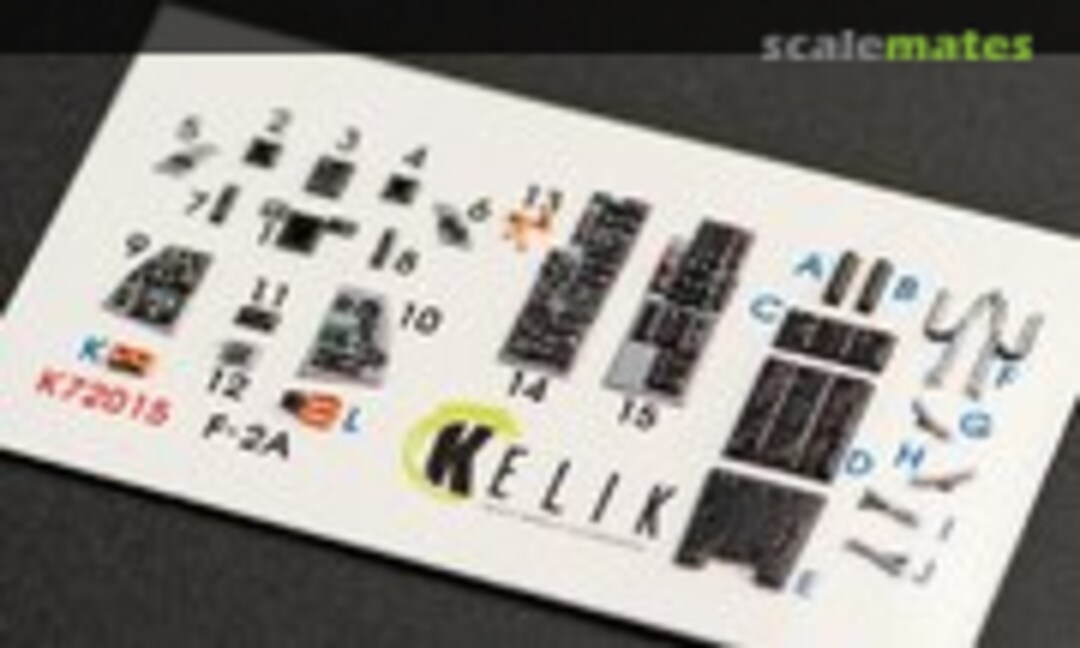 1:72 F-2A - interior 3D decals (Kelik K72015) K72015
