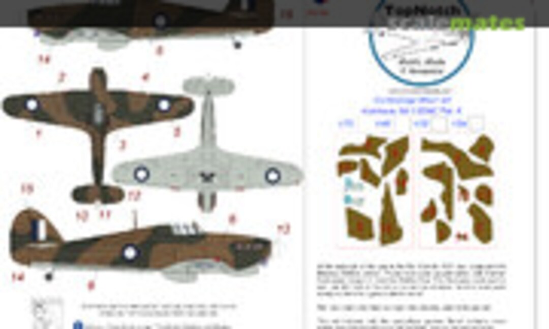 1:24 SEAC hawker Hurricane Mk.I Pattern A (TopNotch TNM24-M101) TNM24-M101