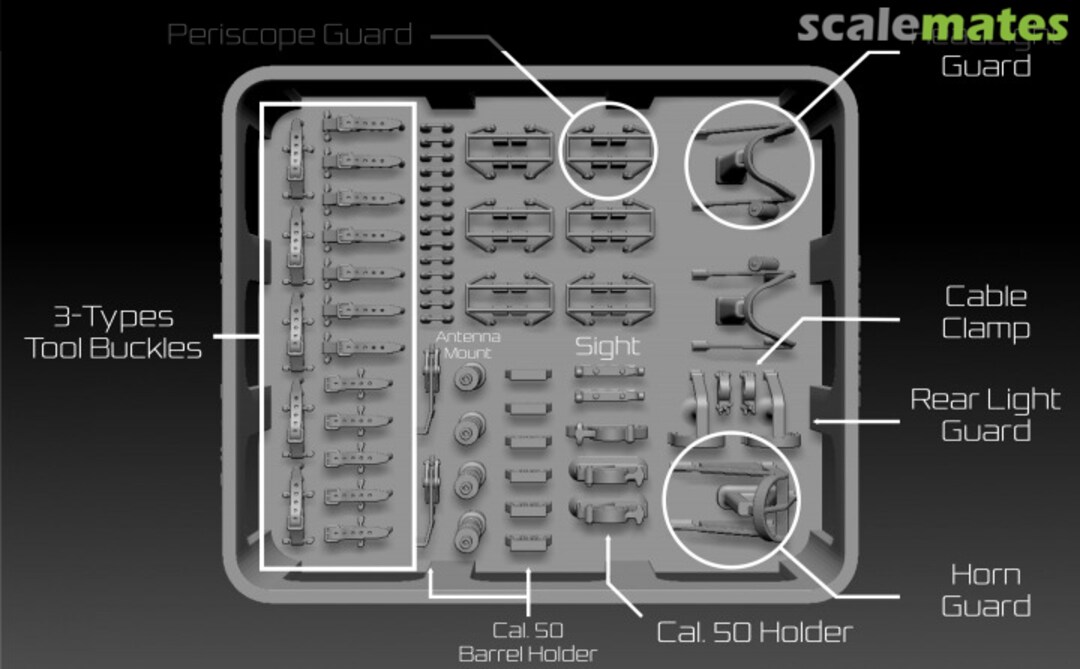 Boxart Sherman Detail Set D35003 BSK Model
