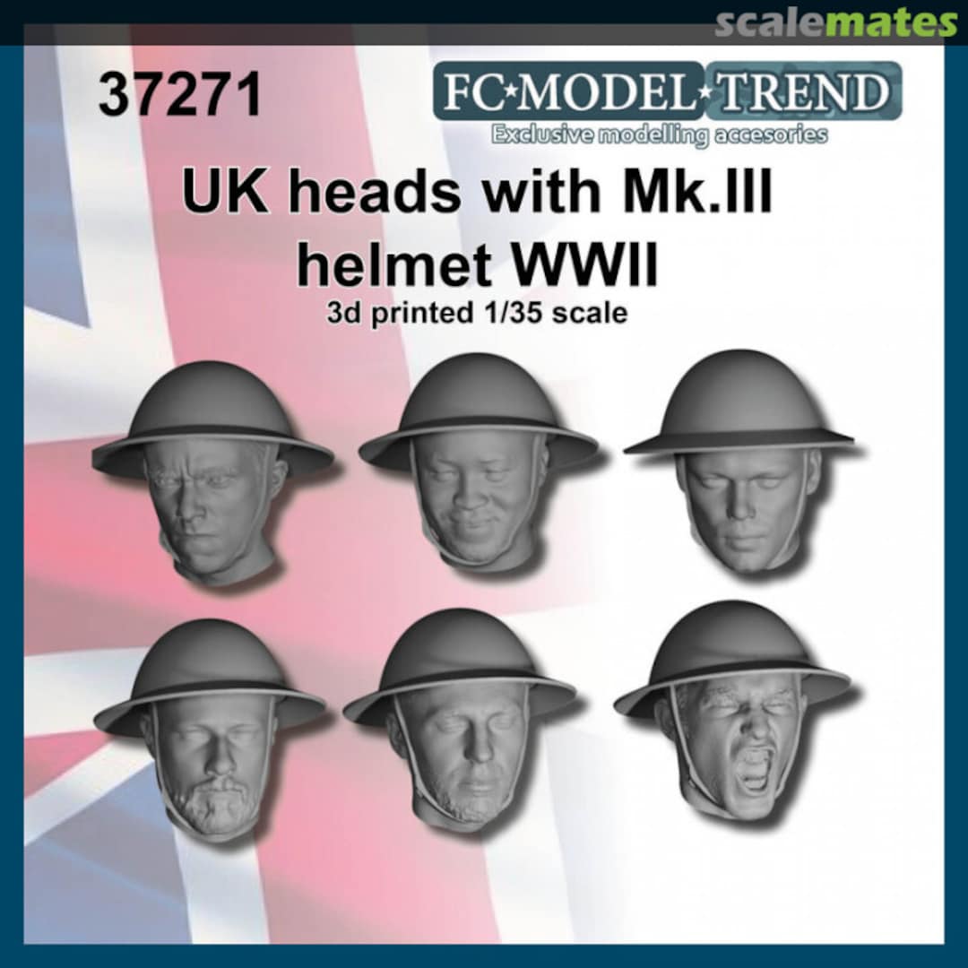 Boxart UK heads with Mk.III helmet 37271 FC Model Trend Boxart UK heads with Mk.III helmet 37271 FC Model Trend