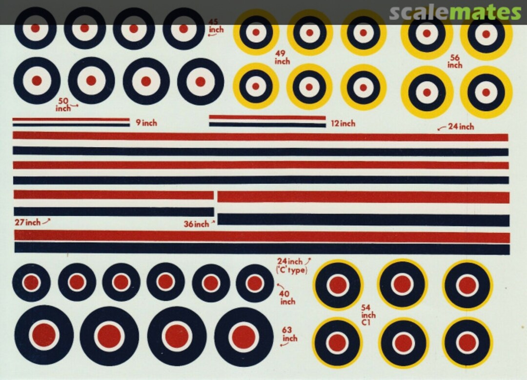 Boxart WW2 British Roundels & Fin Flashes: Types A, A1, C & C1 40 Modeldecal Boxart WW2 British Roundels & Fin Flashes: Types A, A1, C & C1 40 Modeldecal