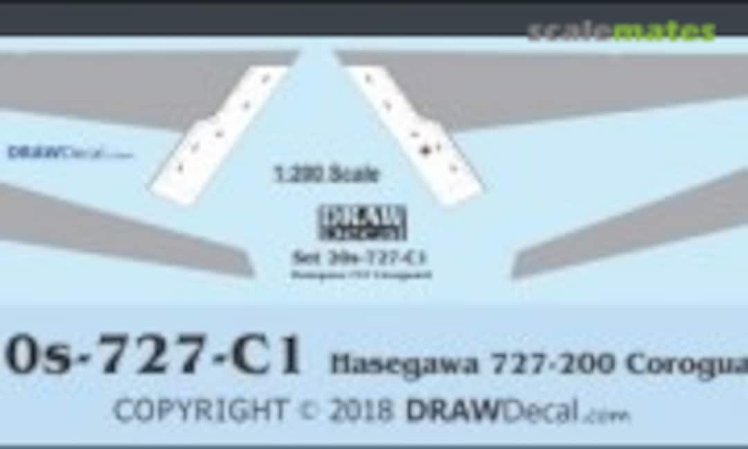 1:200 Hasegawa 727-200 Coroguard (Draw Decal 20-727-C1) 20-727-C1