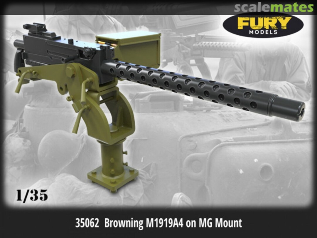Boxart Browning M1919A4 on MG Mount (2pcs) 35062 Fury Models Boxart Browning M1919A4 on MG Mount (2pcs) 35062 Fury Models