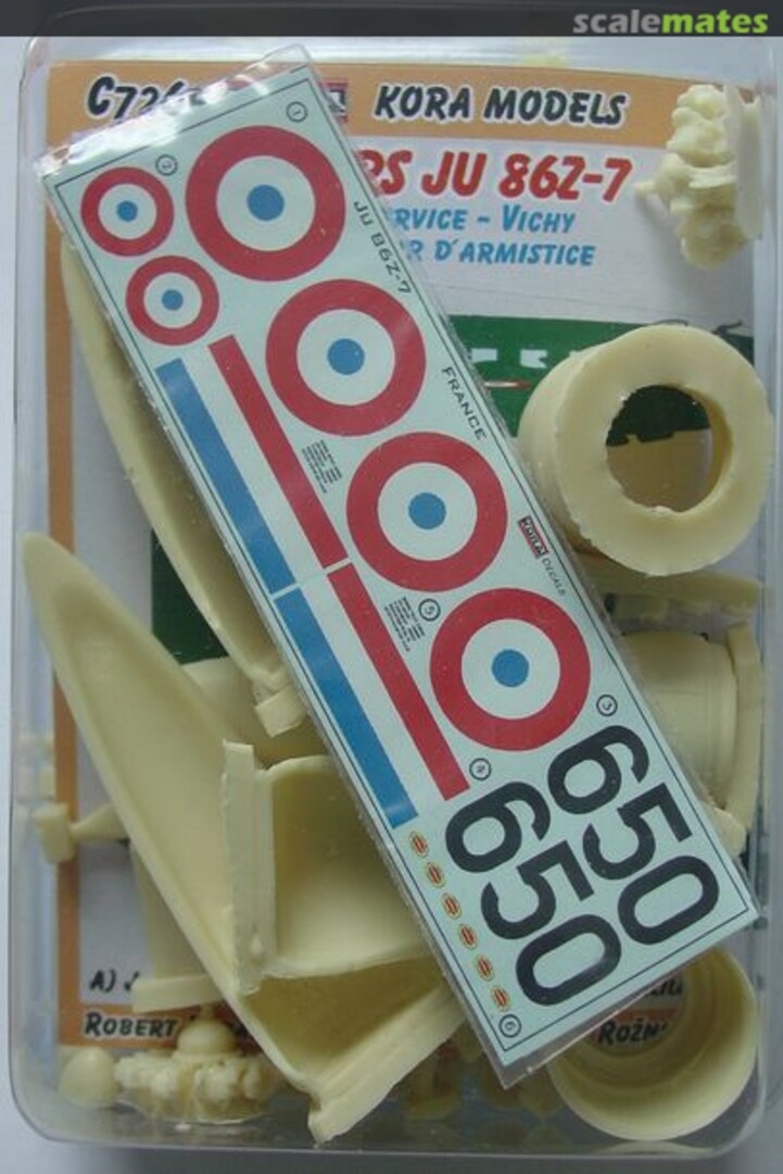 Boxart Junkers Ju-86Z-7 French service C7265 Kora Models Boxart Junkers Ju-86Z-7 French service C7265 Kora Models