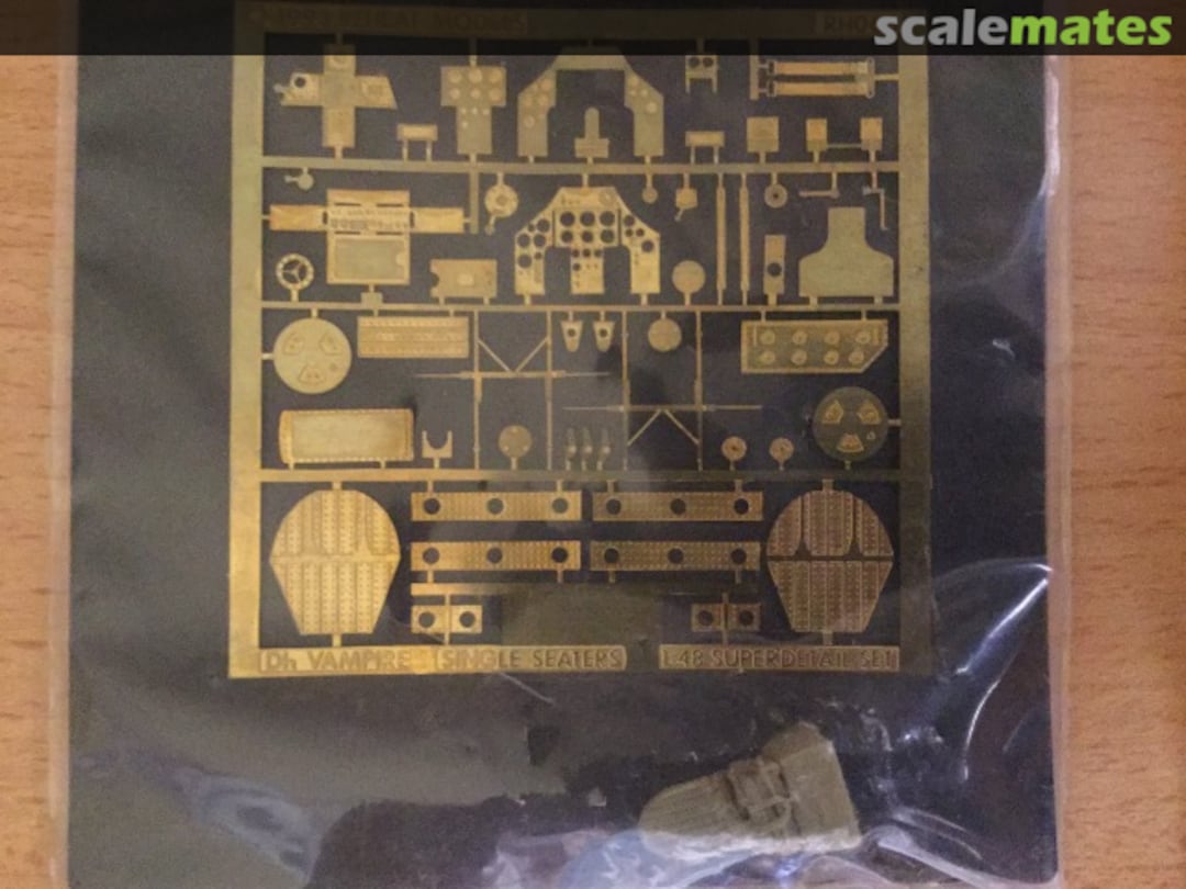 Boxart DH Vampire Superdetail set RH066 Reheat Models Boxart DH Vampire Superdetail set RH066 Reheat Models