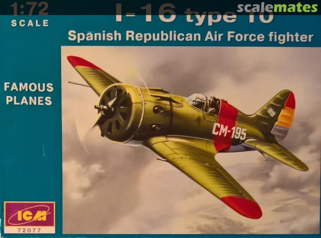 Boxart I-16 Type 10 72077 ICM Boxart I-16 Type 10 72077 ICM