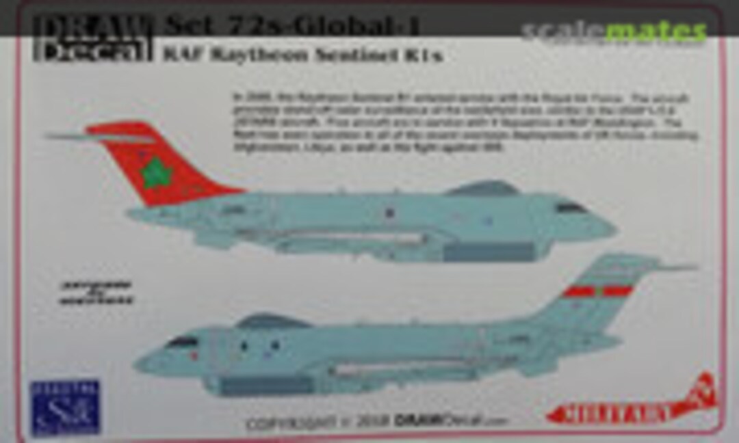 1:72 RAF Raytheon Sentinel R1s (Draw Decal 72s-Global-1)