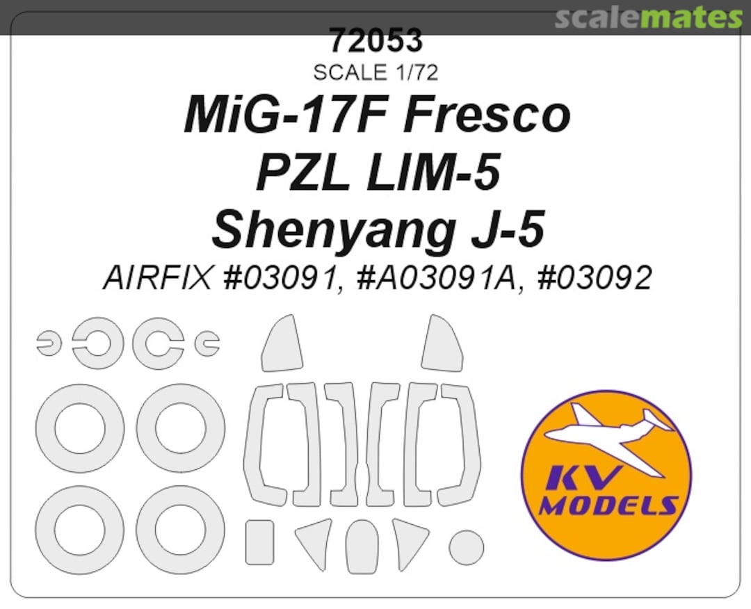 Boxart MiG-17F "Fresco" / PZL LiM-5 / Shenyang J-5 72053 KV Models Boxart MiG-17F "Fresco" / PZL LiM-5 / Shenyang J-5 72053 KV Models