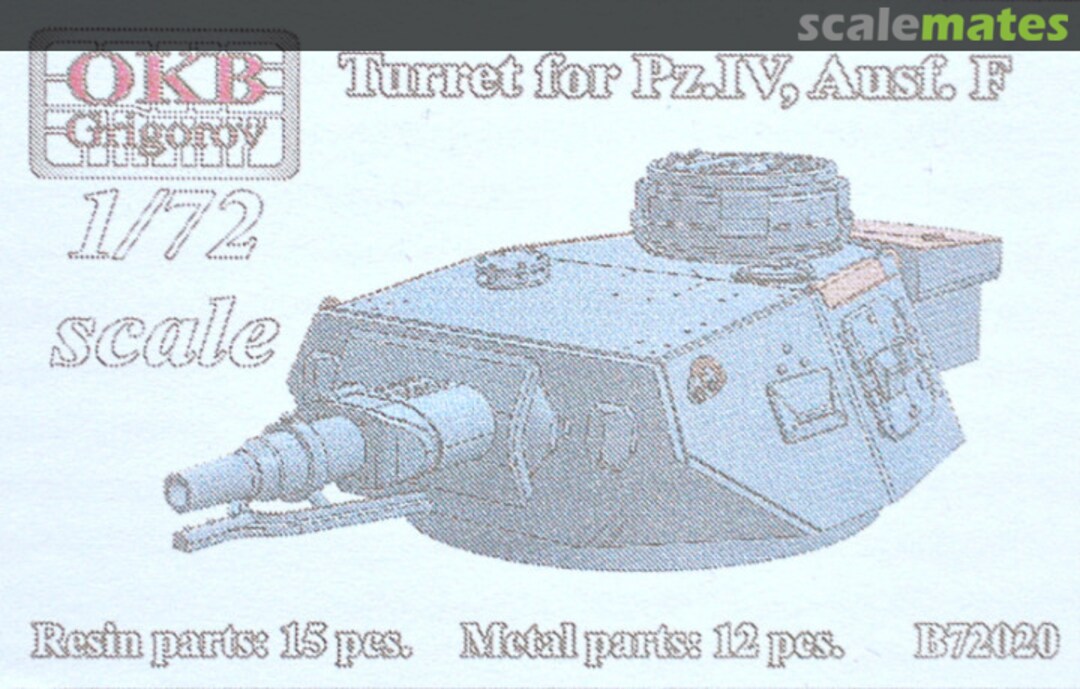 Boxart Turret for Pz.Kpfw. IV Ausf. F B72020 OKB Grigorov Boxart Turret for Pz.Kpfw. IV Ausf. F B72020 OKB Grigorov