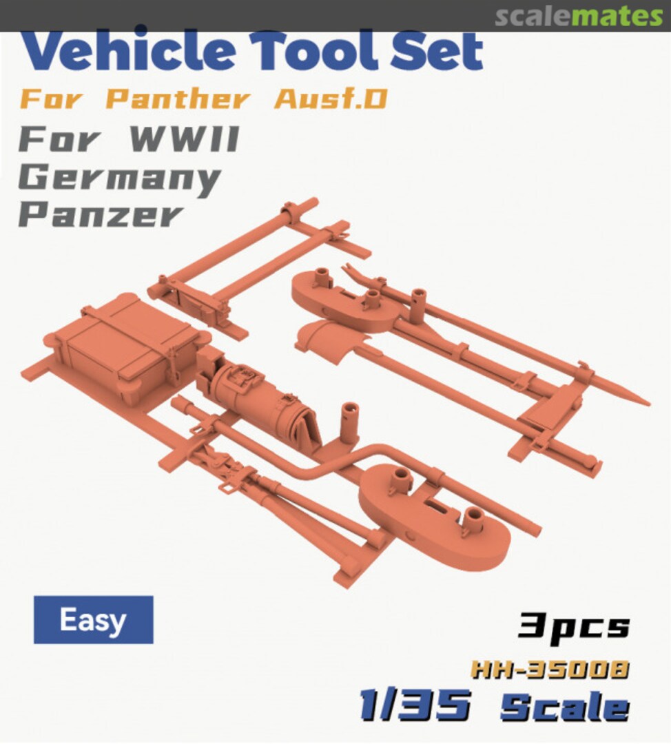 Boxart Vehicle Tool Set For Panther Ausf.D (Easy) HH-35008 Heavy Hobby Boxart Vehicle Tool Set For Panther Ausf.D (Easy) HH-35008 Heavy Hobby