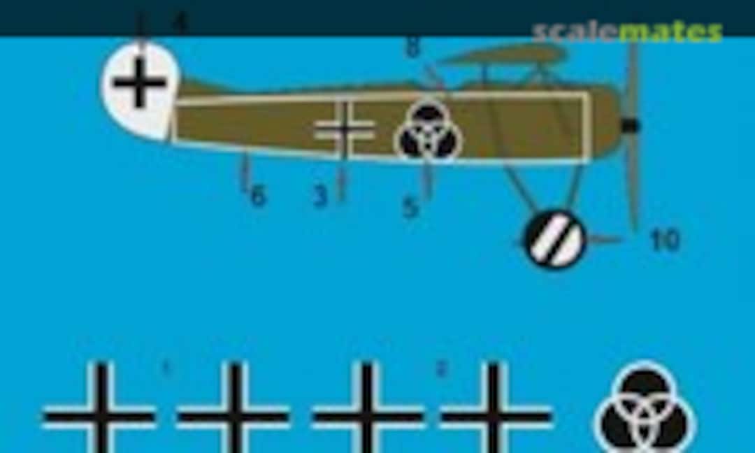 1:72 Fokker E.V Friedrich Altemeier, Jasta 24, Frankreich, August/September 1918 (Peddinghaus-Decals 72 3745) 72 3745