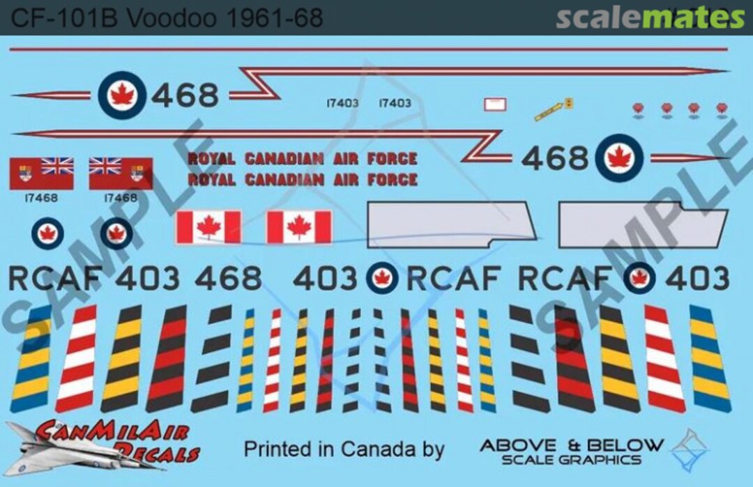 Boxart McDonnell CF-101B Voodoo 013 Above & Below Graphics