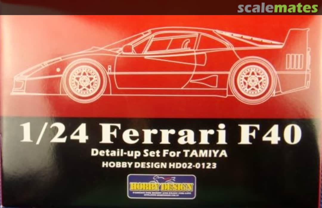 Boxart Ferrari F40 Detail-up Set HD02-0123 Hobby Design Boxart Ferrari F40 Detail-up Set HD02-0123 Hobby Design