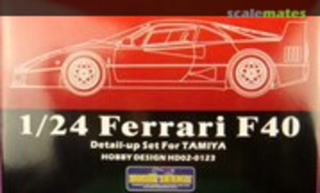 1:24 Ferrari F40 Detail-up Set (Hobby Design HD02-0123) HD02-0123