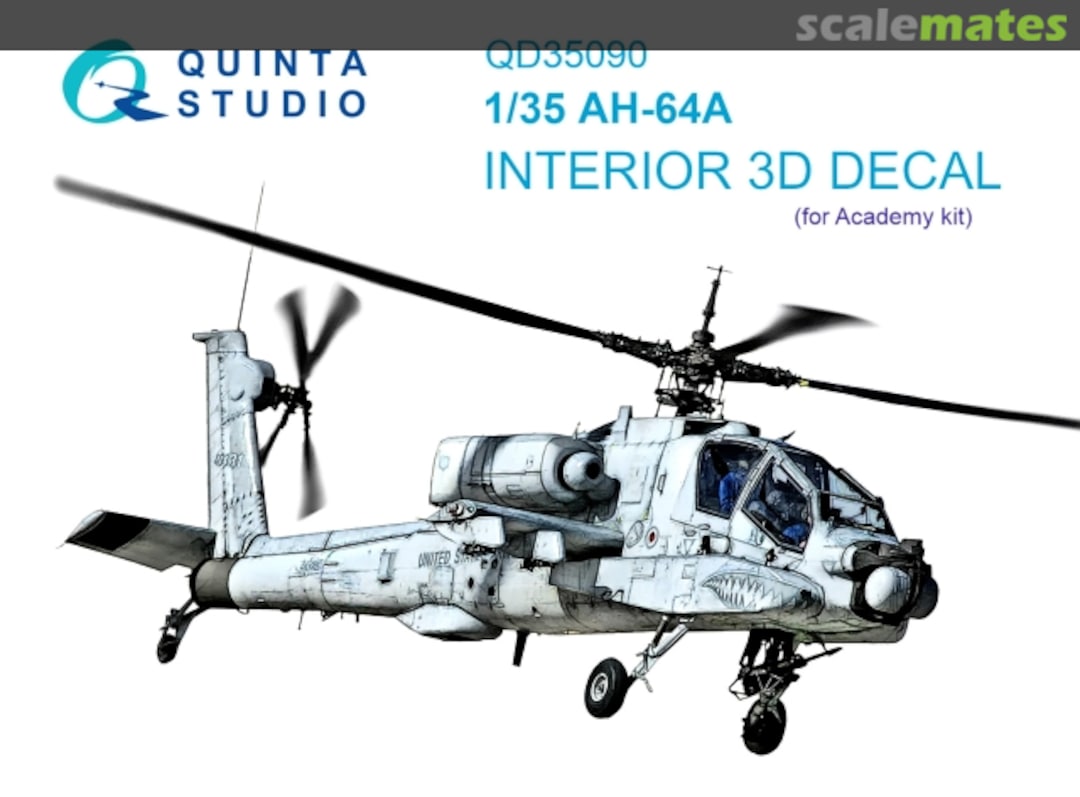 Boxart AH-64A interior 3D decals QD35090 Quinta Studio Boxart AH-64A interior 3D decals QD35090 Quinta Studio