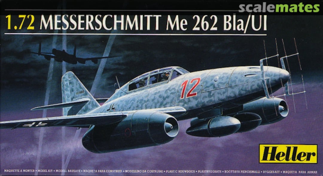 Boxart Messerschmitt Me 262 B1a/U1 80233 Heller