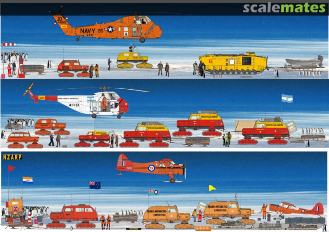 Boxart Tucker Sno-Cats Type 421, 443, 743 & Sleds and Arctic Equipment + Figures MM 72 158 Mil Mod
