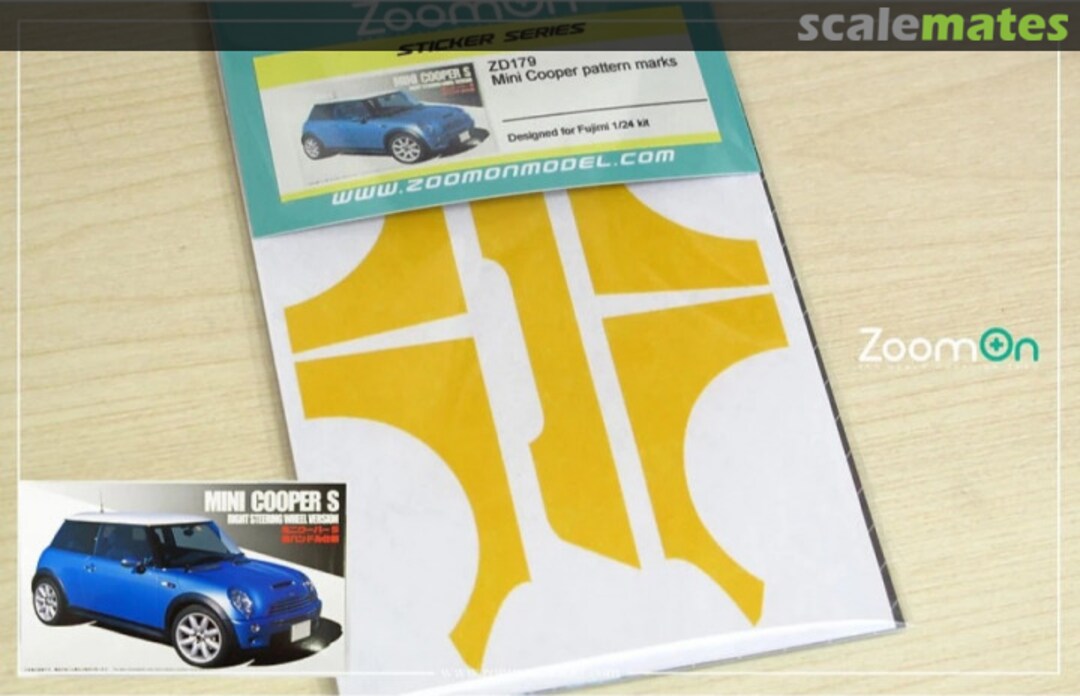 Boxart Mini Cooper Pattern Marks ZD179 ZoomOn Boxart Mini Cooper Pattern Marks ZD179 ZoomOn