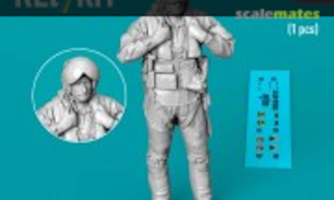 1:48 A-10C Thunderbolt II pilot (in a standing position - scene 2) (1 pcs) (3D Printed) (ResKit RSF48-0170) RSF48-0170