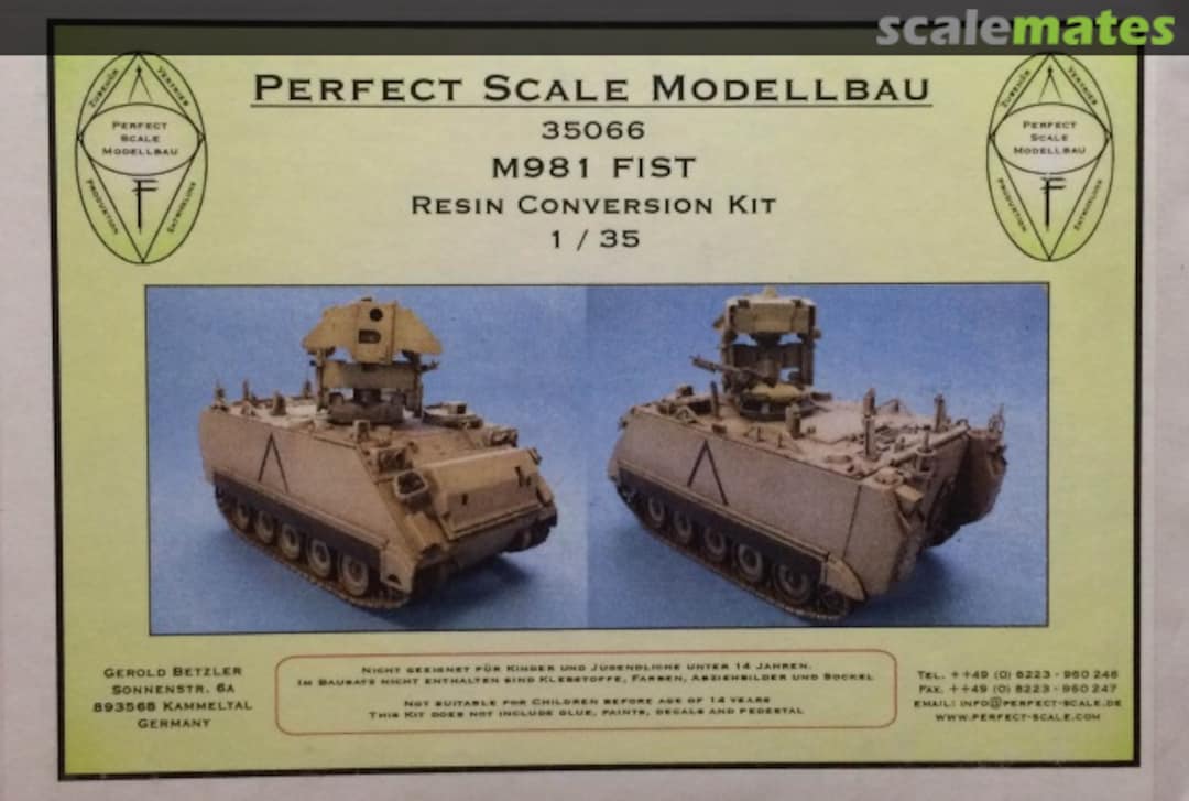 Boxart M981 FISTV Upgrade Kit ~Academy~ 35066 Perfect Scale Modellbau Boxart M981 FISTV Upgrade Kit ~Academy~ 35066 Perfect Scale Modellbau
