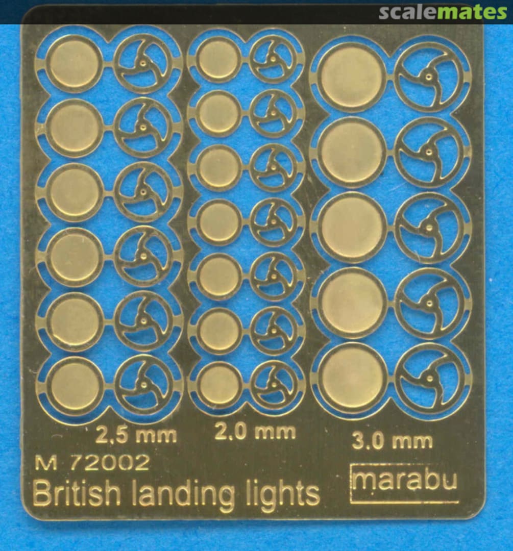 Contents British landing lights M72002 Marabu