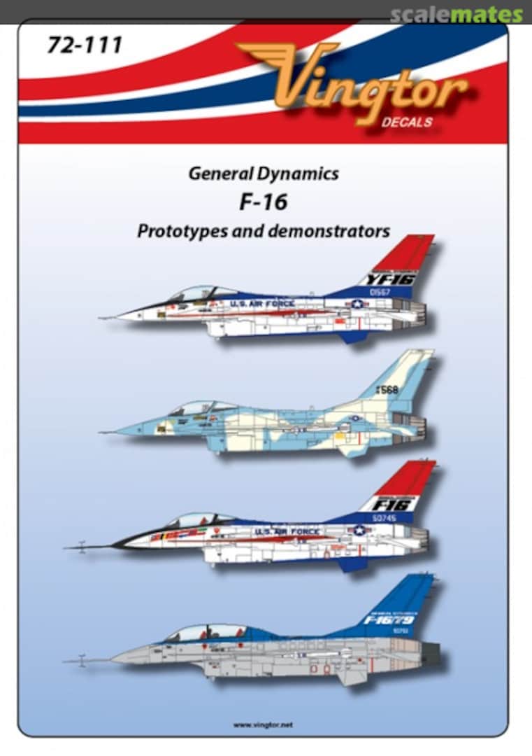 Boxart General Dynamics F-16 72-111 Vingtor Decals Boxart General Dynamics F-16 72-111 Vingtor Decals