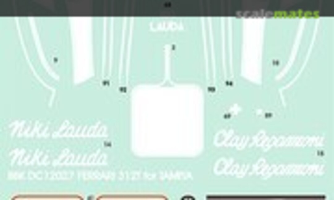 1:12 Ferrari 312T Full decal set (Bestbalsakits BBK.DC12-12027)