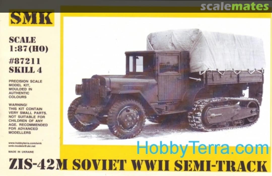 Boxart ZIS-42M Soviet WWII Semi-Track 87211 SMK Boxart ZIS-42M Soviet WWII Semi-Track 87211 SMK