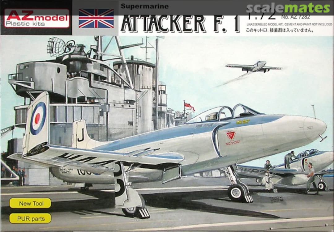 Boxart Supermarine Attacker F. 1 AZ7282 AZmodel Boxart Supermarine Attacker F. 1 AZ7282 AZmodel