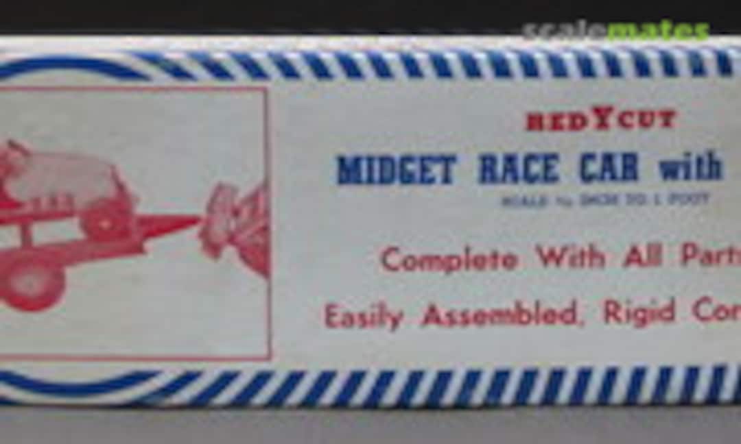 1:24 Midget Race Car with Trailer (RedYCut 326)