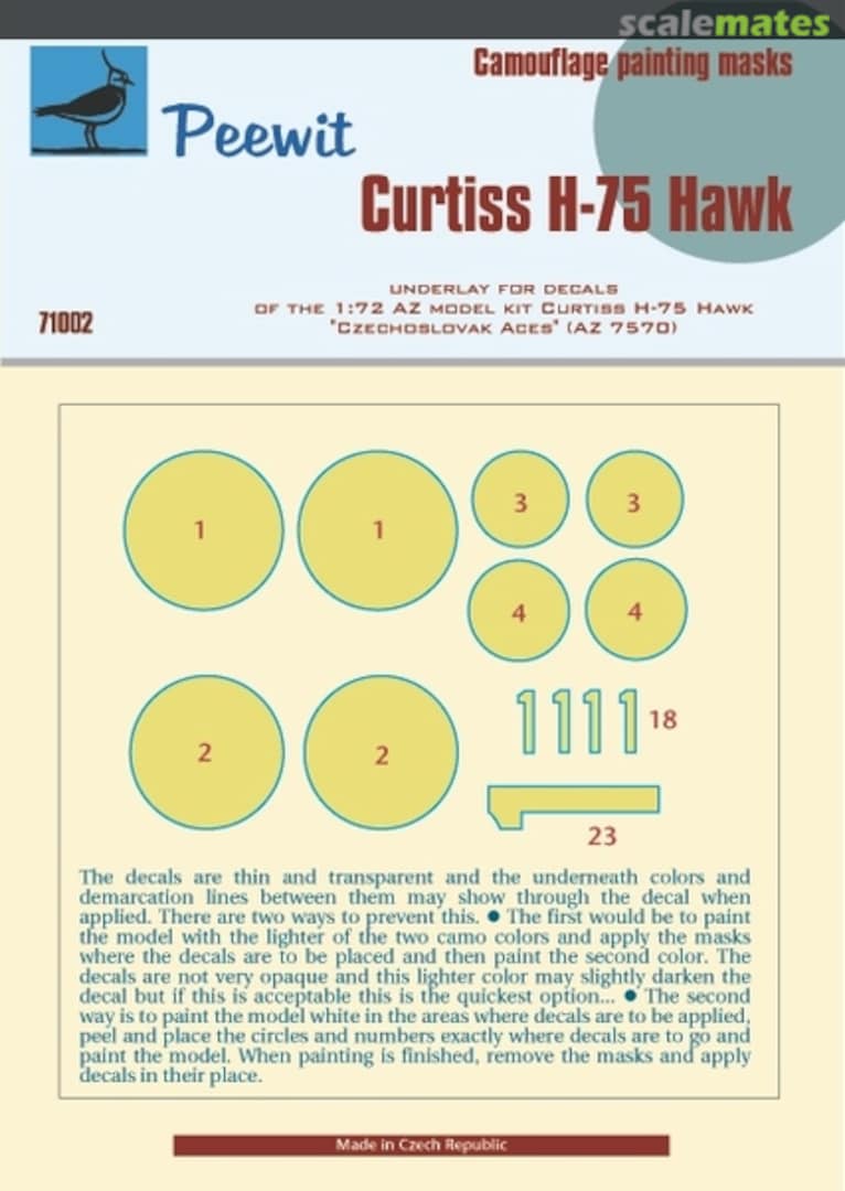 Boxart Curtiss Hawk H-75 M71002 Peewit Boxart Curtiss Hawk H-75 M71002 Peewit
